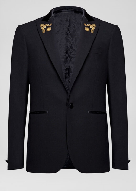 Blazer Versace Greca Embroidered Barbati | PINVQEC-95